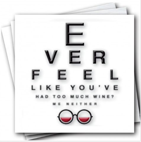 Wine Eye Chart Napkins
