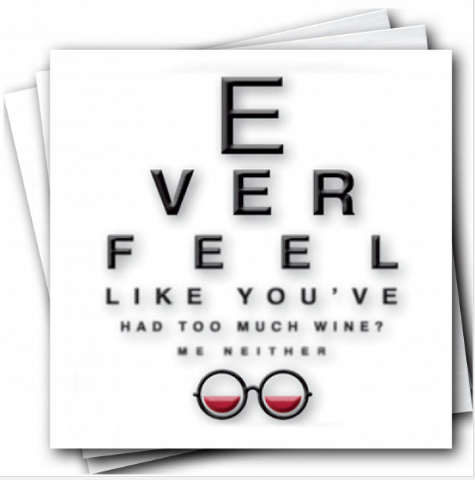 Wine Eye Chart Napkins