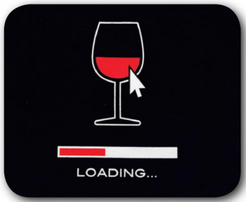Wine Loading Mouse Pad