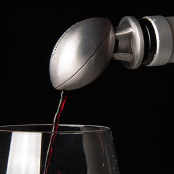 Football Bottle Top Pourer and Wine Aerator