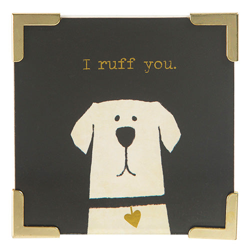 I Ruff You Dog Corner Magnet