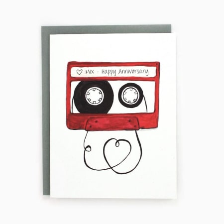 Mixtape Anniversary Card