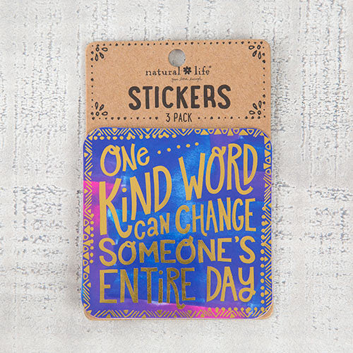 one kind word sticker