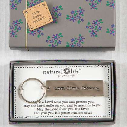 Boxed Keychain Love Bless Protect