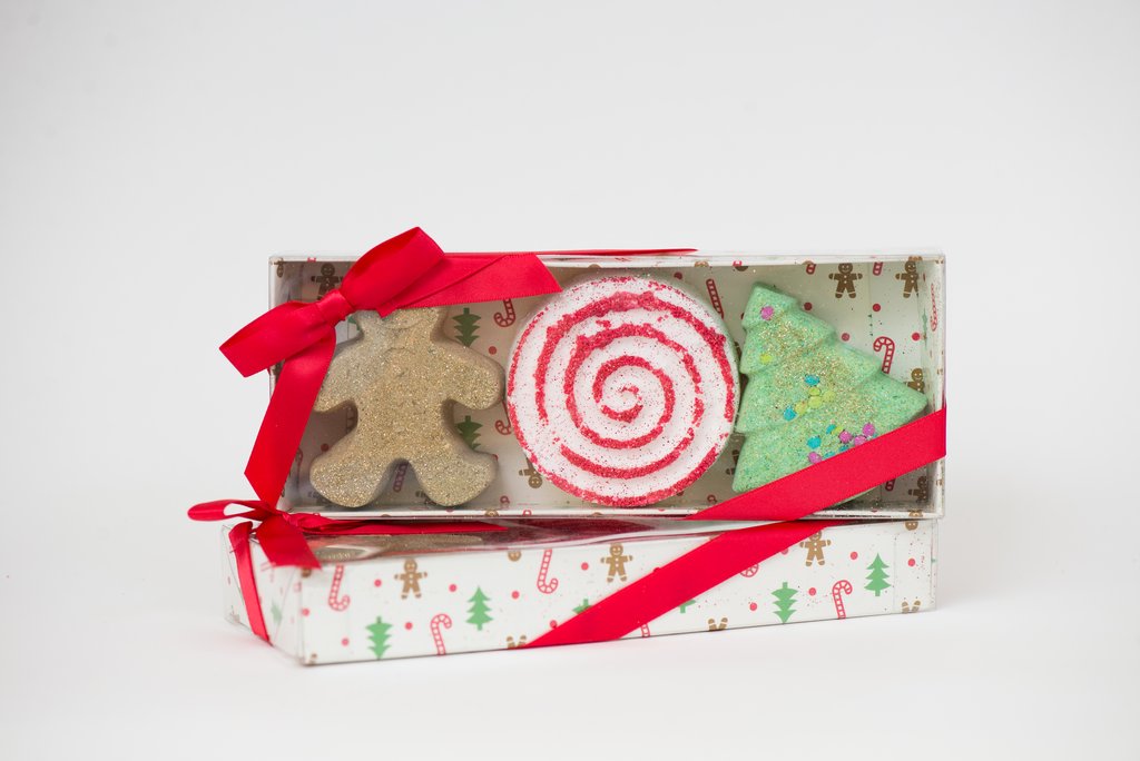 Holiday Bath Bomb Trio Set