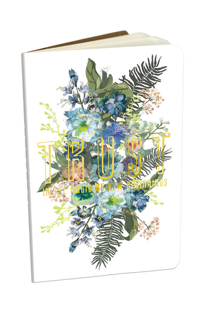 Blue Bouquet Mini Notebook