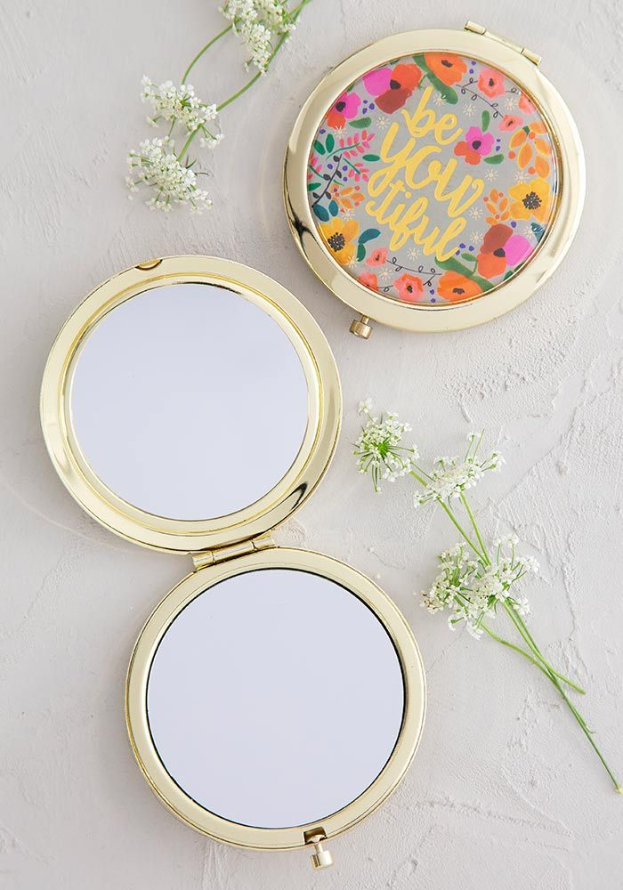 BeYOUtiful Flowers Compact Mirror