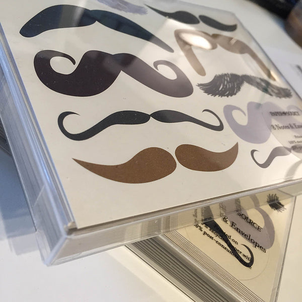 Moustache Notecards