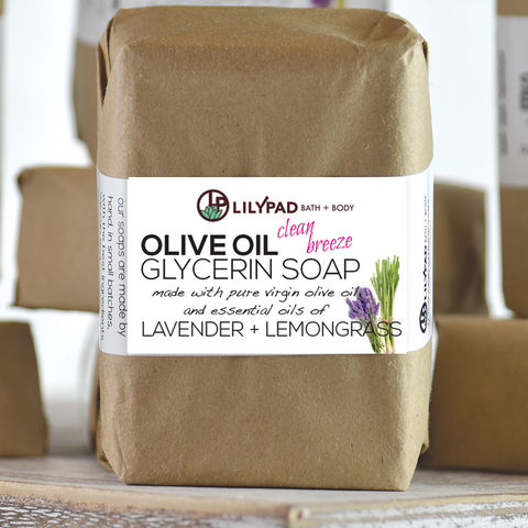 Clean Breeze Lemongrass and Lavender Olive Oil Bath Bar