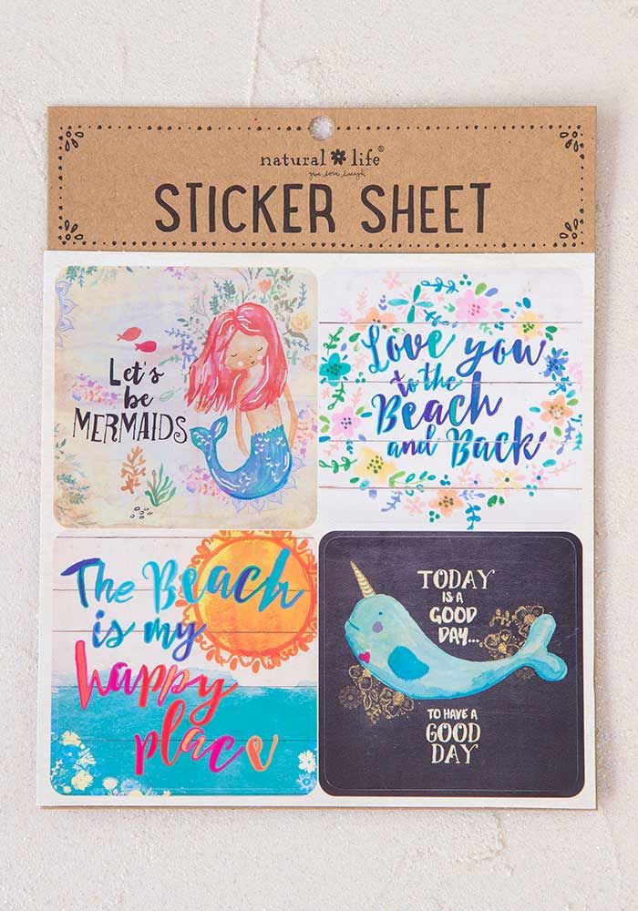 Let's Be Mermaids Sticker Sheet