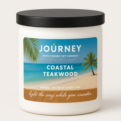 Coastal Teakwood Journey Soy Candles