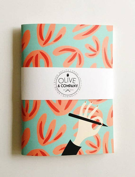 Olive & Company Abstract Floral Pattern Journal