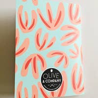 Olive & Company Abstract Floral Pattern Journal