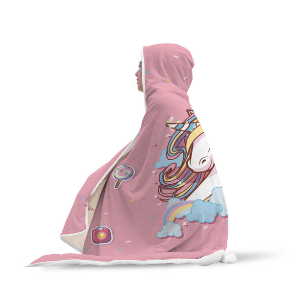 Good Vibes Unicorn Hooded Blanket
