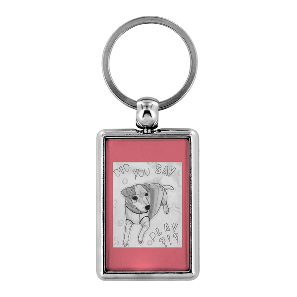 Let's Play Jack Russell Keychain-FREE SHIPPING