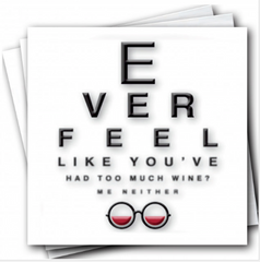 Wine Eye Chart Napkins