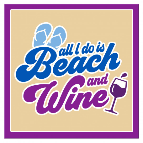 Beach and Wine Magnet