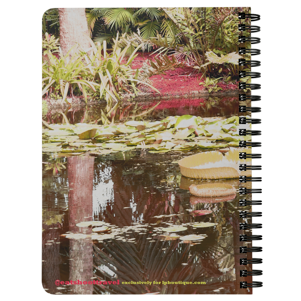 REFLECT Water Fountain Print Spiralbound Notebook @eatshoottravel