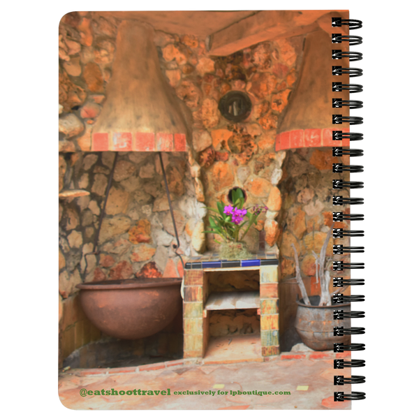 Spanish Kitchen Print Spiralbound Notebook @eatshoottravel