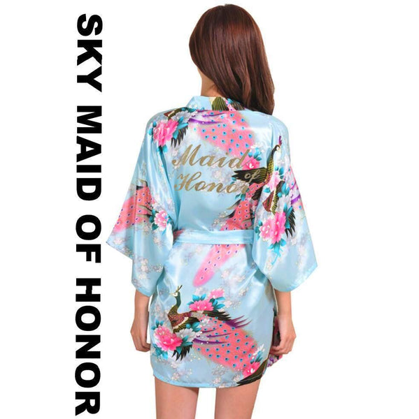Sky Maid of Honor Kimono Robe