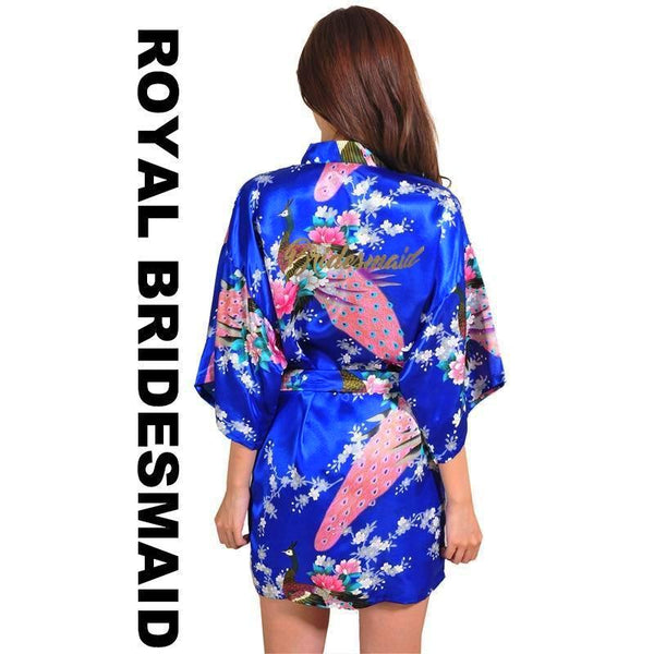 Royal Bridesmaid Kimono Robe