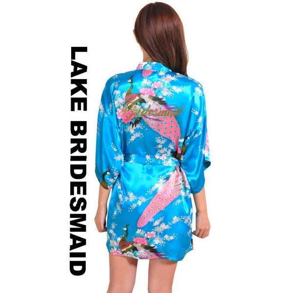 Lake Bridesmaid Kimono Robe