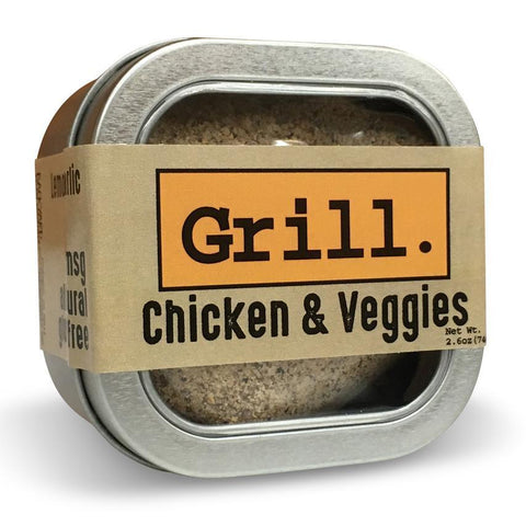 Chicken + Veggie Lemon Zest and Garlic Spice Rub Tin