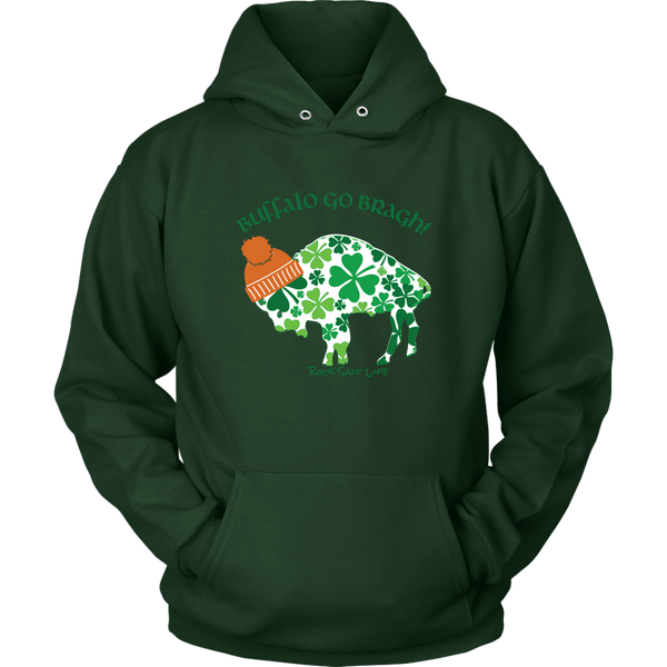 Buffalo Go Bragh Rock Salt Life St. Patricks Day Unisex Hoodie