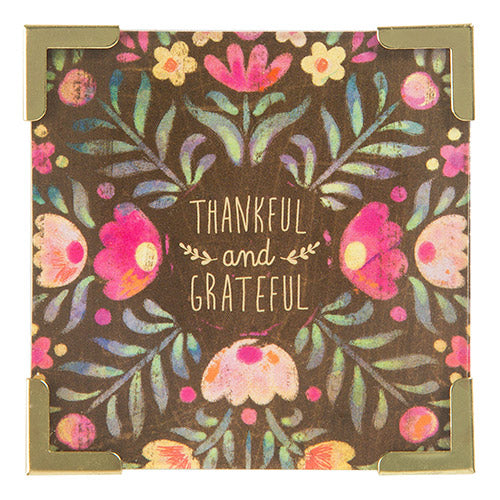 Thankful and Grateful Corner Magnet