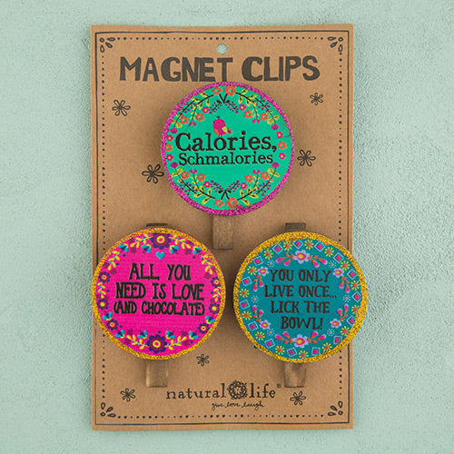 Foodie Round Magnetic Clips
