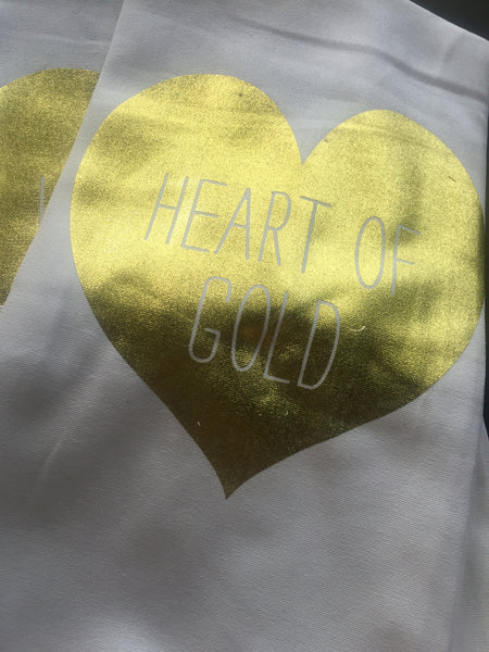 Heart of Gold Tea Towel