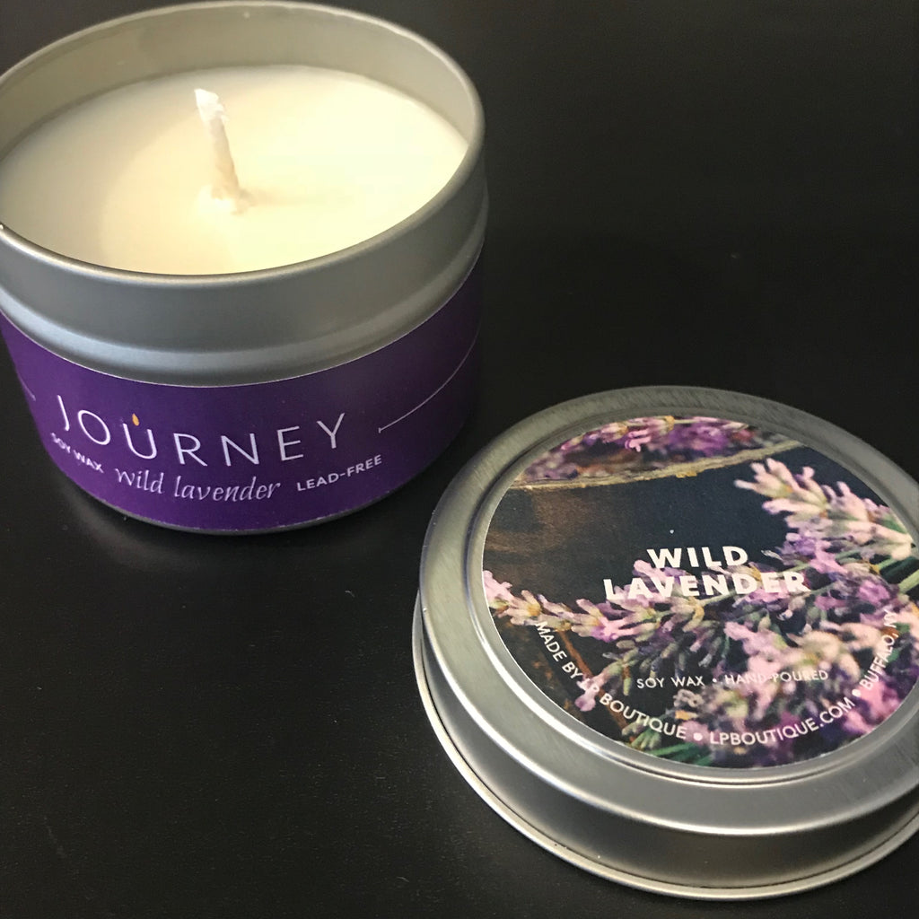 4 oz Wild Lavender Journey Travel Candles