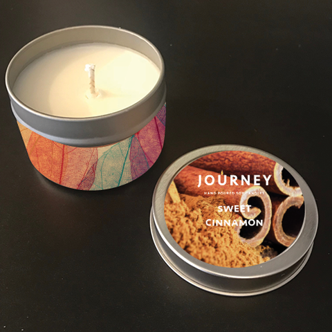 4 oz Sweet Cinnamon Journey Travel Candles