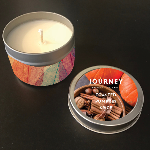 Toasted Pumpkin Spice Journey Candle Tin