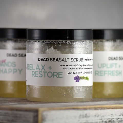 Handmade All-Natural Dead Sea Salt Scrubs