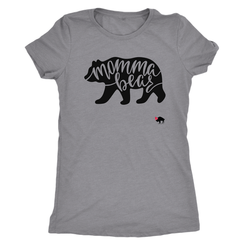 Momma Bear Womens Triblend T-shirt