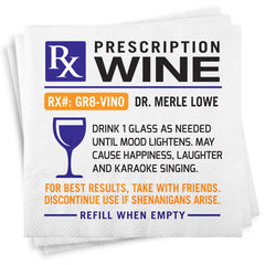 Rx Wine Wine Napkins