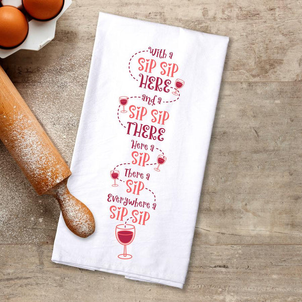 Sip, Sip Flour Sack Towel