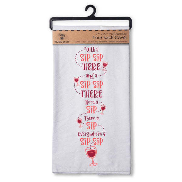 Sip, Sip Flour Sack Towel