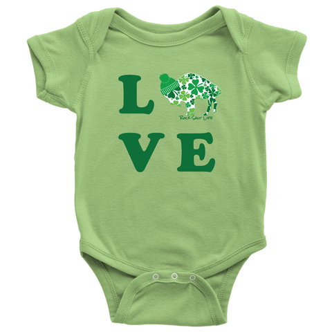 Lucky In Love BuffaLove Baby Bodysuit