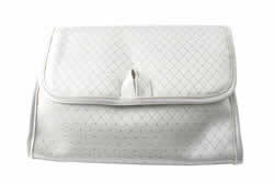 White and Diamond Travel Cosmetic Bag