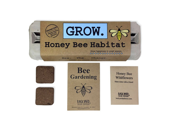 Grow Honey Bee Flower Egg Carton Garden