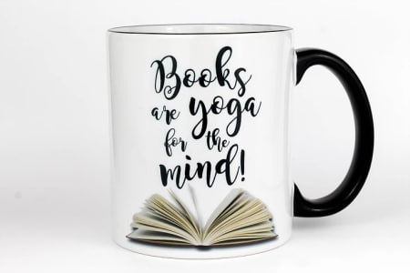 Books Are Yoga For The Mind Coffee Mug
