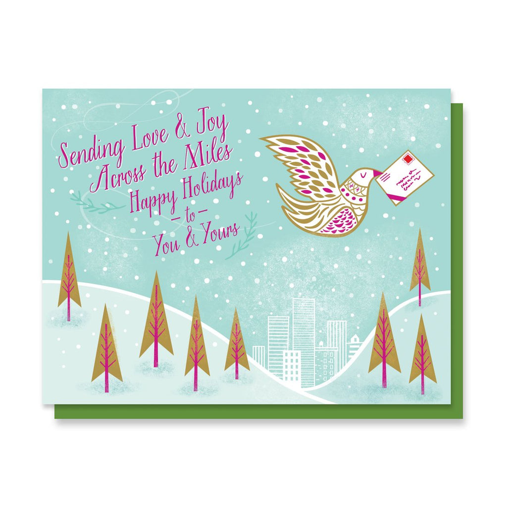 Love and Joy Dove Holiday Card