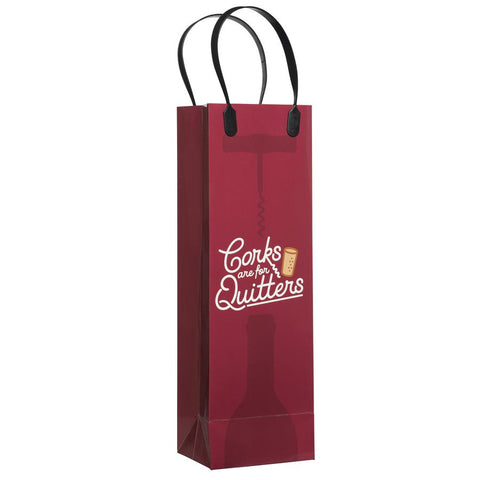 Corks Are For Quitters Wine Gift Bag