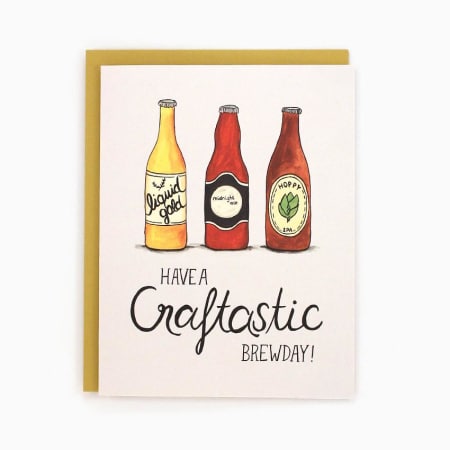 Craftastic Brewthday Birthday Card