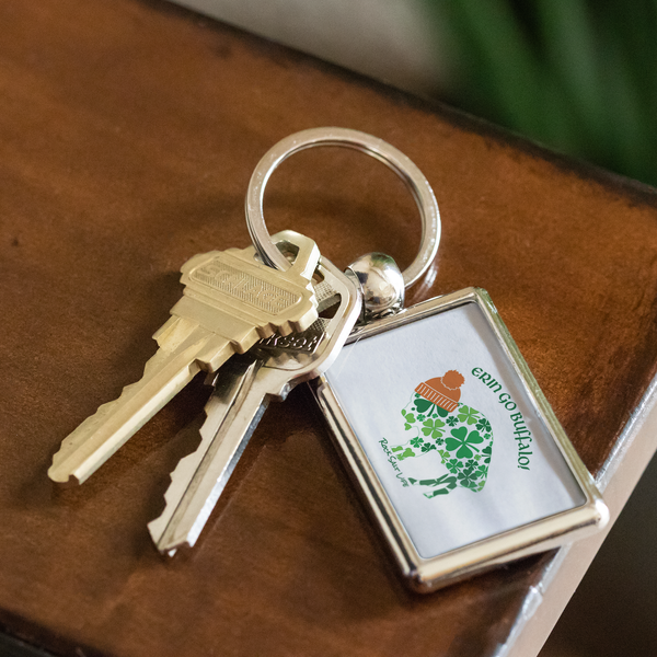 Lucky in BuffaLove Rock Salt Life Metal Key Chains FREE SHIPPING