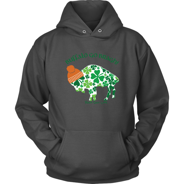 Buffalo Go Bragh Rock Salt Life St. Patricks Day Unisex Hoodie