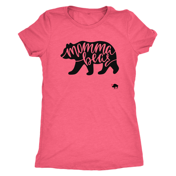 Momma Bear Womens Triblend T-shirt