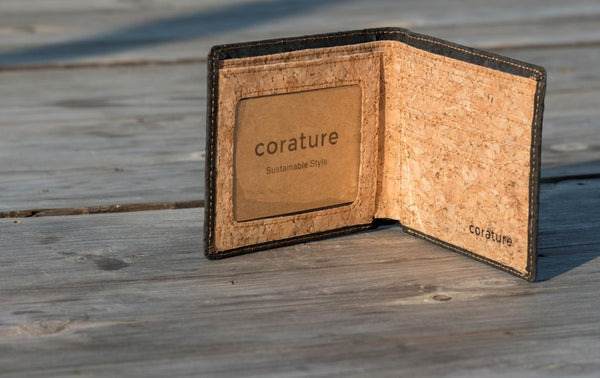 Cork 3 slot Bi Fold Wallet